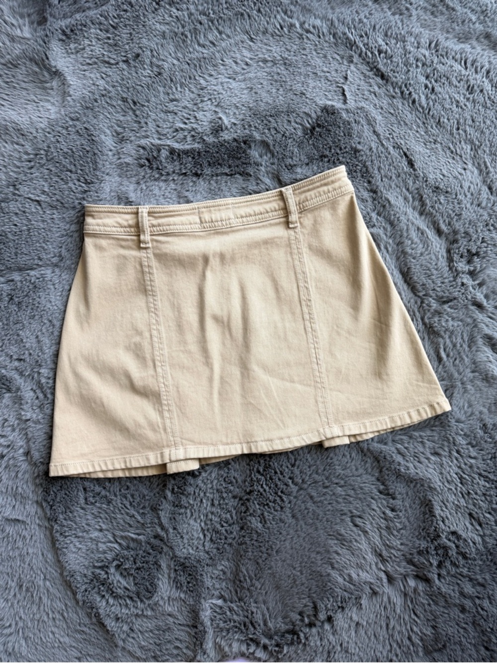 DL1961 Beige Pleated Mini Skirt size 24/25 - Picture 2 of 6